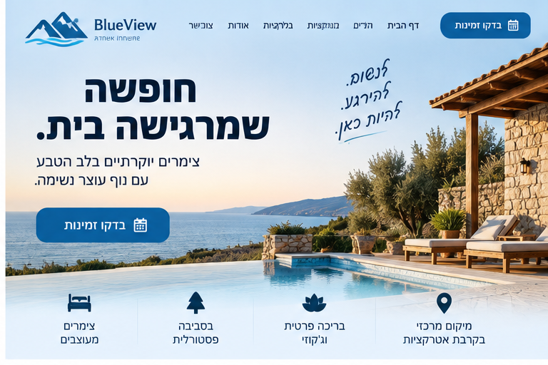 BlueView — חופשה וצימרים