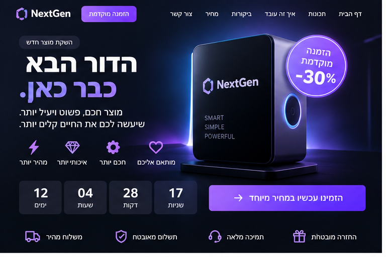 NextGen — השקת מוצר