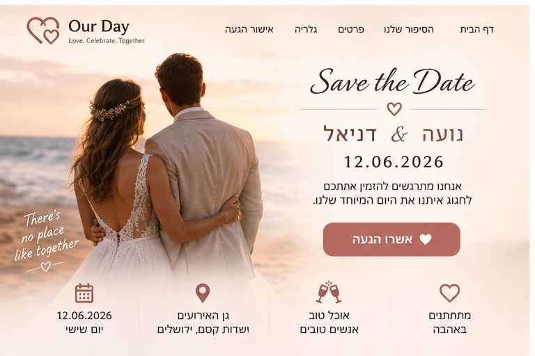 Our Day — הזמנה לחתונה