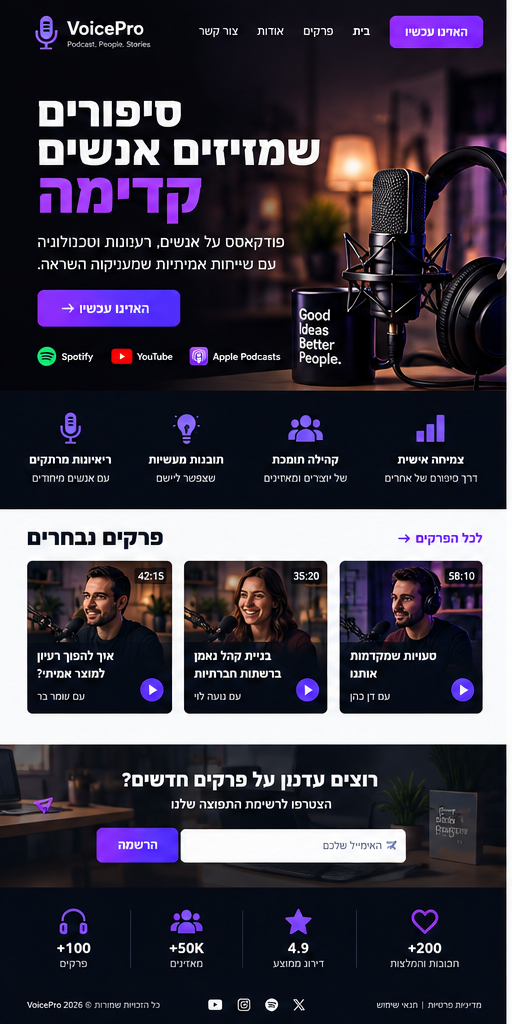 VoicePro — פודקאסט